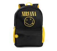 Nirvana Unisex Black Logo Backpack (One Size)