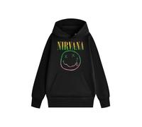 Nirvana Unisex Black Long Sleeve Hoodie | Classic Hooded Top with Band Print | Music Inspired Casual Wear | Everyday Jumper for Adults Merch - XXX-Large