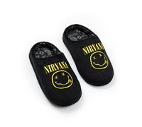 Nirvana Unisex Kids Black Logo Mule Slippers - 12 UK Child