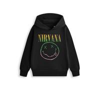 Nirvana Unisex Kids Black Rainbow Hoodie - 3-4 Years