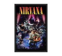 Nirvana Unplugged Framed Poster Nirvana Multicolor
