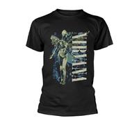 Nirvana Vertical Logo Men's Short-Sleeved T-Shirt - Regular/Regular Fit, Black, XL