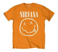Nirvana White Official Childrens Tee T-Shirt Boys Kids 11-12 Years