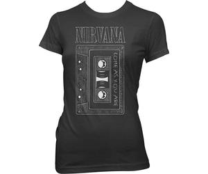 Nirvana Women's Come As You Are Tape Skinny Fit T-Shirt in Black | Size: Large Nirvana Black L