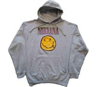 Nirvana Xerox Happy Face Grey Medium Hoodie