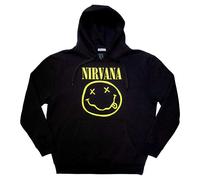Rock Off officially licensed products Nirvana Yellow Grunge Face Pullover Hoodie S