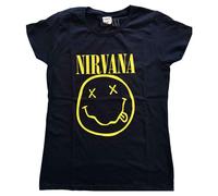 Nirvana Yellow Grunge Face Skinny Fit T Shirt