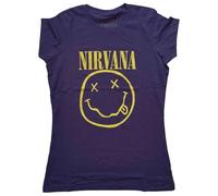 Nirvana Yellow Grunge Face Skinny Fit T Shirt L