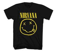Nirvana Yellow Grunge Face T Shirt L