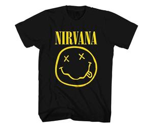 Nirvana Yellow Grunge Face T Shirt L