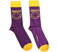 Nirvana Yellow Grunge Face Womens Ankle Socks One Size