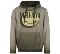 Nirvana Yellow Smiley Hoodie green L