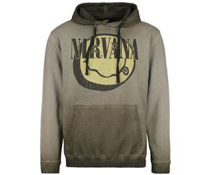 Nirvana Yellow Smiley Hoodie green L