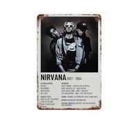 NirvanaIron Sheet Painting Iron Sheet Painting Rust Poster Decorative Characters Film Iron Sheet Artist House Decorative Paintingstyle-3830x20cm