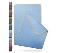 NirvanaShape Non-slip yoga towel | Hot yoga towel with non-slip beads | Yoga towel overlay for yoga mat (73" 25" | 185x63 cm)