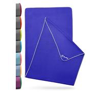 NirvanaShape Non-slip yoga towel | Hot yoga towel with non-slip beads | Yoga towel overlay for yoga mat (73" 25" | 185x63 cm)