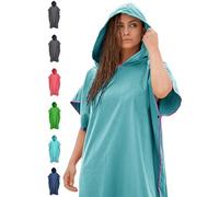NirvanaShape Towel Poncho for Adults | Change Robe and Beach Towel in One | Quick-Drying Surf Poncho | Ideal on Surfing & Camping Trips + Sauna, Snorkelling & Beach