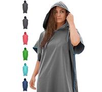 NirvanaShape Towel Poncho for Adults | Change Robe and Beach Towel in One | Quick-Drying Surf Poncho | Ideal on Surfing & Camping Trips + Sauna, Snorkelling & Beach