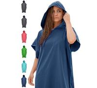 NirvanaShape Towel Poncho for Adults | Change Robe and Beach Towel in One | Quick-Drying Surf Poncho | Ideal on Surfing & Camping Trips + Sauna, Snorkelling & Beach