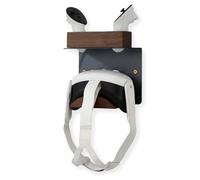 NIRVASH VR Stand Charging Station Wall Mount Holder Storage Hook for Meta Quest 3, Oculus Quest 2, Rift, HTC Vive Pro Headset Display and Accessories Model B