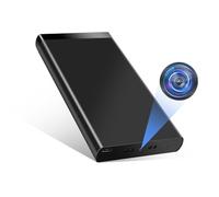 Nisanuki Mini Camera, 10000 mAh Power Bank Small Camera, Micro Battery Cam1080P HD, Portable Video Camera with Gravity Sensor, Motion Detection and Night Vision, 50 Hours Recording for Indoor/Outdoor