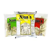 NISA'S Samosa Combo Frozen | Meat Samosa 18Pcs| Vegetable Samosa 18Pcs | Chicken Samosa 18Pcs | Ready to Eat | 100% Fresh | Indian Origin Each Flavour 1Pcs (Total 3 Pack)