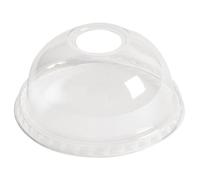 Nisbets Clear PET Dome Lid with Hole 95mm - Durable, Shatterproof, High Quality, Restaurant Café Bistro Cold Drinks Takeaway Cup Covers - Pack of 800