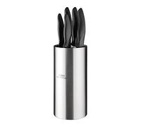 Nisbets Essentials 5-Piece Stainless Steel Knife Set with Block DA083