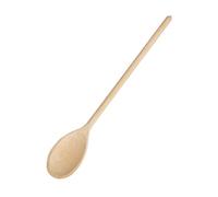 Nisbets Essentials Beech Wood Cooking Spoon 30cm 12 Inch DC063, 30 cm | Rustic styling provides a classic front-of-house look, whilst the gentle surface prevents scratching on commercial cookware.