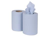 Nisbets Essentials Centrefeed Blue Roll 2Ply 80m Pack 2