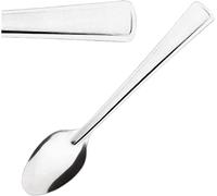 Nisbets Essentials Dessert Spoons Set of 12 - Durable Stainless Steel, Dishwasher Safe, Magnetic Silverware FA566
