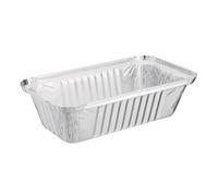 Nisbets Essentials Foil Disposable Containers with Lids 660ml (50 pack) - Takeaway, Meal Prep Trays, Freezer, Oven and Airfryer Safe DP266