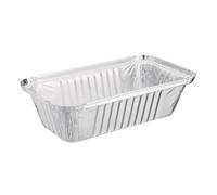 Nisbets Essentials Food Foil Containers and Lids 450ml (50 Pack) - Disposable Containers for Restaurants, Takeaway, Catering DP265