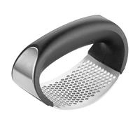 Nisbets Essentials Curved Garlic Press, Stainless Steel, JA908