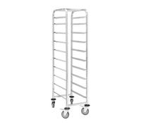 Nisbets Essentials Gastronorm Racking Trolley 10 Level - Kitchen Food Storage Cart, Ideal for Buffets, Catering, Events JA904