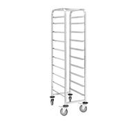 Nisbets Essentials Gastronorm Racking Trolley 10 Level - Kitchen Food Storage Cart, Ideal for Buffets, Catering, Events JA904