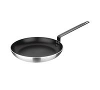 Nisbets Essentials Non-Stick Induction Aluminium Frying Pan, 28cm, 28 cm | Riveted cool-touch handle ensures safe, comfortable commercial use, while helper loop allows easy hanging storage.