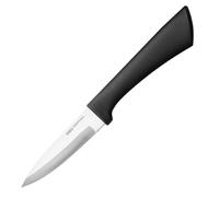 Nisbets Essentials Paring Knife Black 9cm - Designed for Cutting Fruits and Vegetables, Stainless Steel Blade JA907