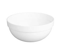 Nisbets Essentials Plastic Mixing Bowl White 3Ltr | Microwave and dishwasher safe with a stackable space-saving design; lightweight build reduces catering staff fatigue.