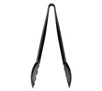 Nisbets Essentials Polycarbonate Serving Tongs, Black, Pack of 6