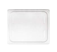 Nisbets Essentials Polypropylene 1/2 GN Gastronorm Lid, Clear, 325 x 265 mm | Dishwasher safe, highly durable and easy to clean; helps monitor food contents without releasing valuable heat.
