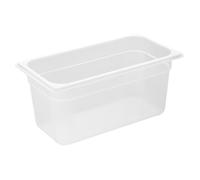 Nisbets Essentials Polypropylene 1/3 GN Container 150mm, 5.3Ltr | Dishwasher-safe food storage solution stacks easily to save kitchen space; durable and lightweight for busy catering setups.