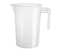 Nisbets Essentials Polypropylene Measuring Jug, 4Ltr | Stackable space-saving design is dishwasher safe; clear markings ensure consistent measurement accuracy.