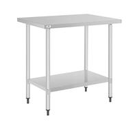 Nisbets Essentials Self Assembly Stainless Steel Table, 800x600mm