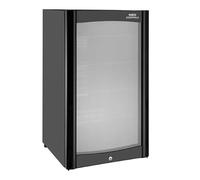 Nisbets Essentials Single Door Back Bar Cooler 98Ltr, Black | Lockable double-glazed door prevents unauthorized access while ensuring excellent insulation for busy bars.