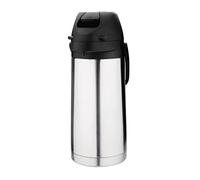 Nisbets Essentials Stainless Steel Lever Action Airpot 1.9Ltr, DG141 | Double-wall body keeps tea and coffee warm for up to four hours, with a safety lock to prevent spills in busy venues.