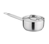 Nisbets Essentials Stainless Steel Saucepan in Silver with Handled Lid - Suits All Cooking Surfaces - Highly Durable and Easy Clean - 1.5L