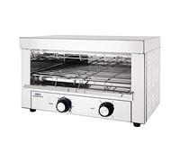 Nisbets Essentials Stainless Steel Toaster Grill in Silver with Front Mounted Dial Temperature Control - Side Vented - 2.1kW - W440 mm
