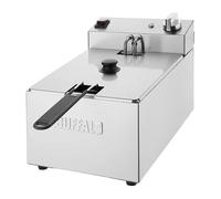 Nisbets limited Buffalo single tank basket 5Ltr Countertop Fryer 2.8kW - Kitchen Commercial Stainless Steel Deep Fat Fryer Machine for Chips, French Fries, Donuts CU616