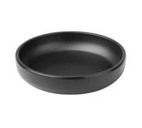 nisbets limited Olympia Kristallon Fusion Melamine Coupe Plate - 130x30mm 5" (Box 6), Black